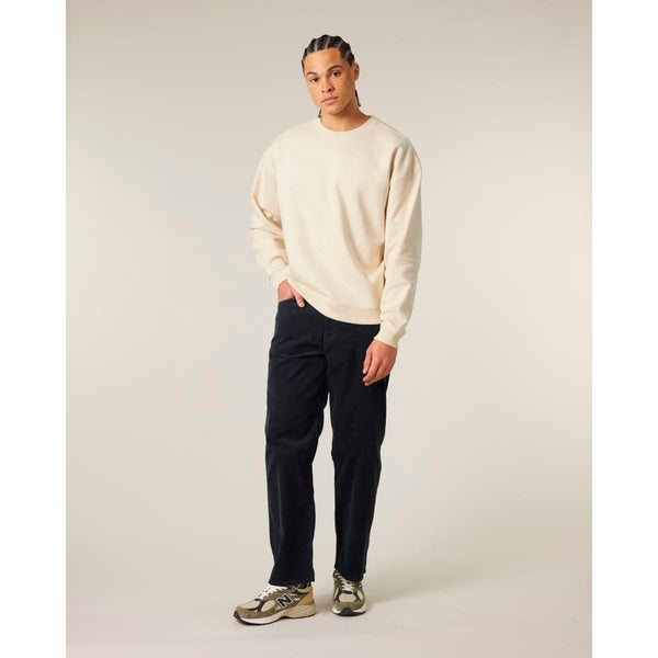Felpa Girocollo Unisex Oversized Radder 2.0 natural / XXS - personalizzabile con logo