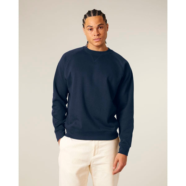 Felpa Girocollo Unisex Relaxed Con Maniche Raglan Knoxer blu navy / XXS - personalizzabile con logo