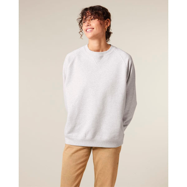 Felpa Girocollo Unisex Relaxed Con Maniche Raglan Knoxer - personalizzabile con logo