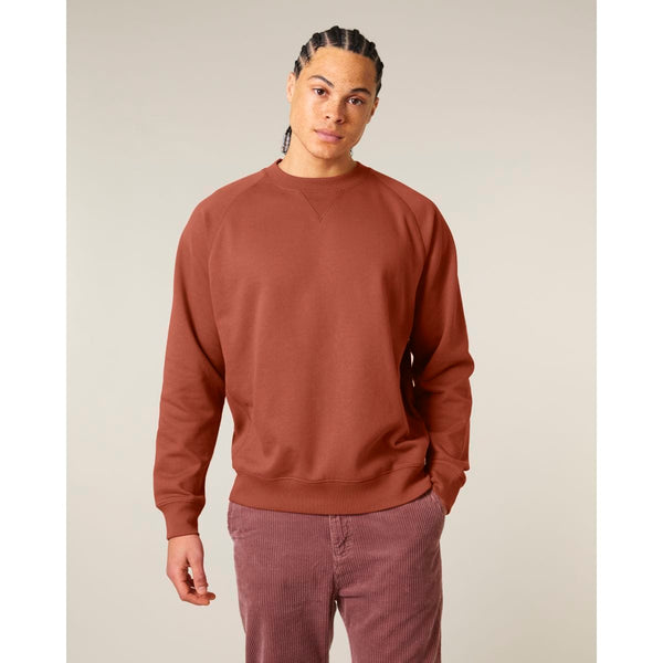 Felpa Girocollo Unisex Relaxed Con Maniche Raglan Knoxer marrone / XXS - personalizzabile con logo