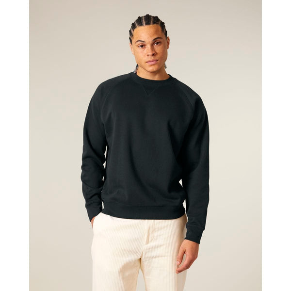 Felpa Girocollo Unisex Relaxed Con Maniche Raglan Knoxer nero / XXS - personalizzabile con logo