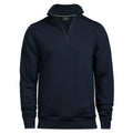 Felpa Halfzip blu / S - personalizzabile con logo