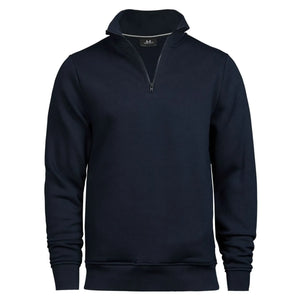 Felpa Halfzip blu / S - personalizzabile con logo