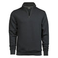 Felpa Halfzip grigio / S - personalizzabile con logo
