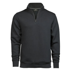 Felpa Halfzip grigio / S - personalizzabile con logo