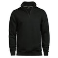 Felpa Halfzip nero / S - personalizzabile con logo