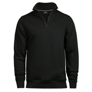 Felpa Halfzip nero / S - personalizzabile con logo