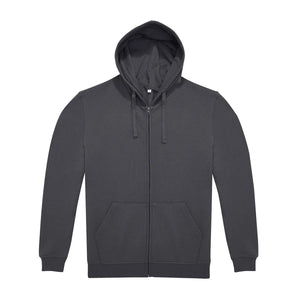 Felpa ID.224 Zip Hood grigio / XS - personalizzabile con logo