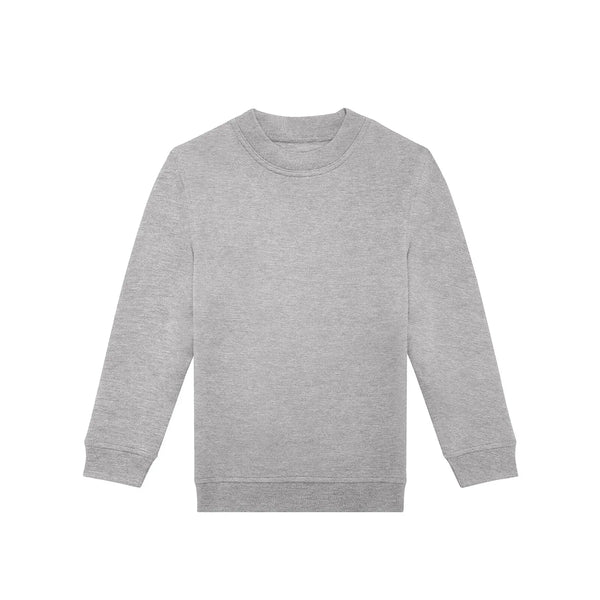 Felpa ID.332 Crew Bimbo grigio / 3-4 - personalizzabile con logo