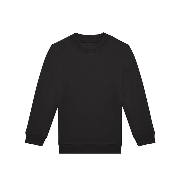 Felpa ID.332 Crew Bimbo nero / 3-4 - personalizzabile con logo