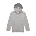 Felpa ID.334 Zip Hood Bimbo grigio / 5-6 - personalizzabile con logo