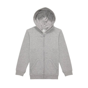 Felpa ID.334 Zip Hood Bimbo grigio / 5-6 - personalizzabile con logo