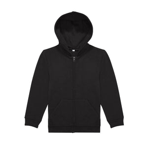 Felpa ID.334 Zip Hood Bimbo nero / 5-6 - personalizzabile con logo