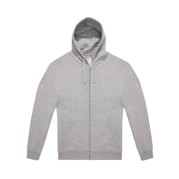 Felpa ID.334 Zip Hood grigio / XS - personalizzabile con logo