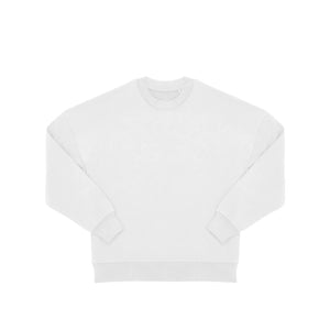 Felpa Influence Crew bianco / XS - personalizzabile con logo