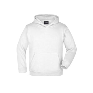 Felpa   Junior bianco / XS - personalizzabile con logo
