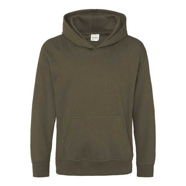 Felpa Kids Hoodie olive green / XXS - personalizzabile con logo