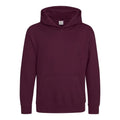 Felpa Kids Organic Hoodie bordeaux / XXS - personalizzabile con logo