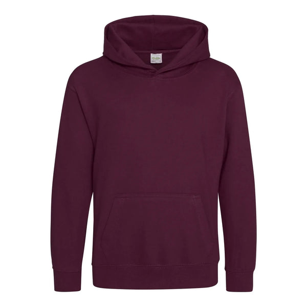 Felpa Kids Organic Hoodie bordeaux / XXS - personalizzabile con logo