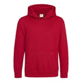 Felpa Kids Organic Hoodie rosso / XXS - personalizzabile con logo