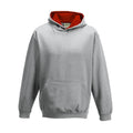 Felpa Kids Varsity Hoodie grigio / XS - personalizzabile con logo