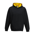 Felpa Kids Varsity Hoodie jet black/gold / XS - personalizzabile con logo