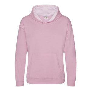 Felpa Kids Varsity Hoodie rosa / XS - personalizzabile con logo