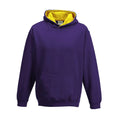 Felpa Kids Varsity Hoodie viola / XS - personalizzabile con logo