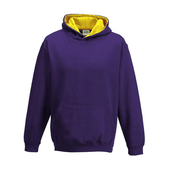 Felpa Kids Varsity Hoodie viola / XS - personalizzabile con logo