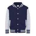 Felpa Kids Varsity Jacket blu / XS - personalizzabile con logo