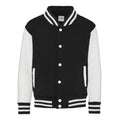 Felpa Kids Varsity Jacket jet black/white / XS - personalizzabile con logo