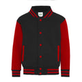 Felpa Kids Varsity Jacket nero / XS - personalizzabile con logo
