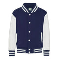 Felpa Kids Varsity Jacket oxford navy/white / XS - personalizzabile con logo