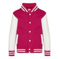 Felpa Kids Varsity Jacket rosa / XS - personalizzabile con logo