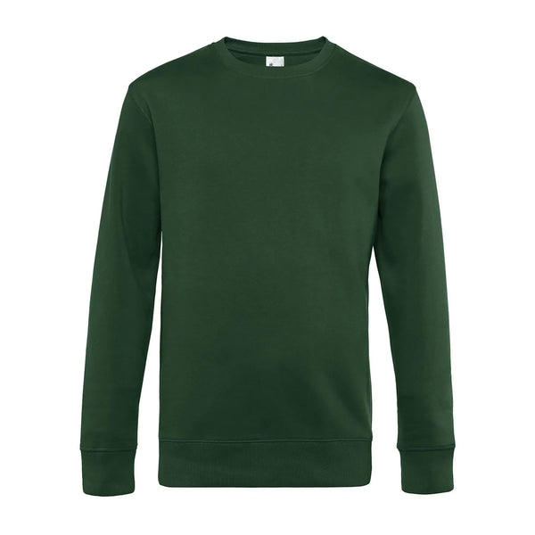 Felpa KING Crew Neck bottle green / XS - personalizzabile con logo
