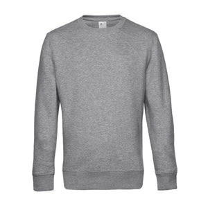 Felpa KING Crew Neck heather grey / XS - personalizzabile con logo
