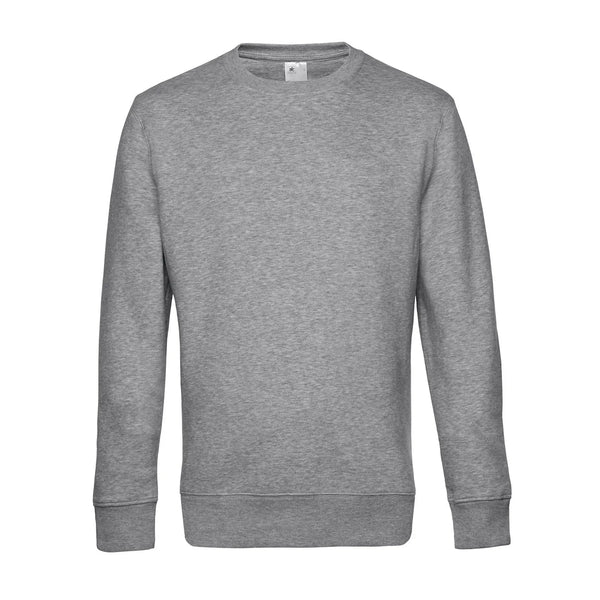 Felpa KING Crew Neck heather grey / XS - personalizzabile con logo