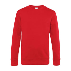 Felpa KING Crew Neck rosso / XS - personalizzabile con logo