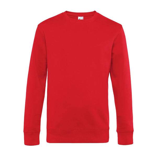 Felpa KING Crew Neck rosso / XS - personalizzabile con logo