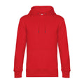 Felpa KING Hooded rosso / XS - personalizzabile con logo