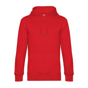 Felpa KING Hooded rosso / XS - personalizzabile con logo