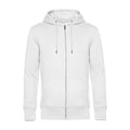Felpa KING Zipped Hood bianco / XS - personalizzabile con logo