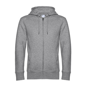 Felpa KING Zipped Hood heather grey / XS - personalizzabile con logo