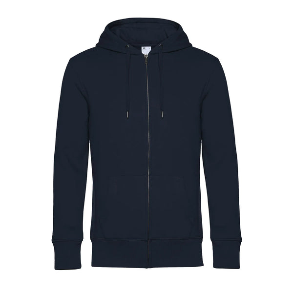 Felpa KING Zipped Hood navy blue / XS - personalizzabile con logo