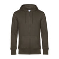 Felpa KING Zipped Hood verde / XS - personalizzabile con logo