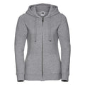 Felpa Ladies Authentic con zip -  cappuccio light oxford / XS - personalizzabile con logo