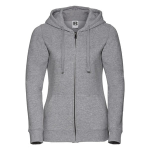 Felpa Ladies Authentic con zip -  cappuccio light oxford / XS - personalizzabile con logo