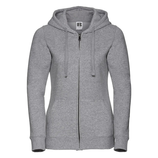 Felpa Ladies Authentic con zip -  cappuccio light oxford / XS - personalizzabile con logo