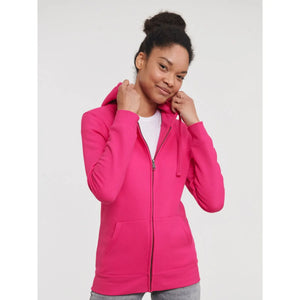 Felpa Ladies Authentic con zip -  cappuccio - personalizzabile con logo