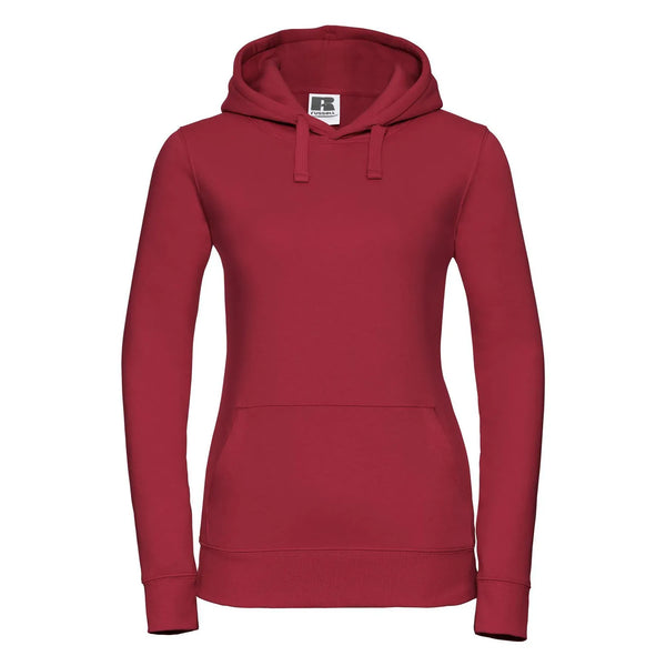 Felpa Ladies Authentic rosso / XS - personalizzabile con logo